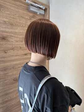 ルウ 押上(rue) 〈押上 半個室〉　オレンジブラウン　ミニボブ