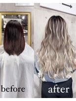 ミラク 町田(MIRAC) 【MIRAC町田店】シールエクステでバレイヤージュスタイル