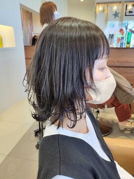 アース 長崎時津店(HAIR&MAKE EARTH) ダークアッシュ×レイヤーロブ