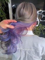 イエナ 渋谷(IENA)&nbsp;ルーツカラーエンドカラー金髪ケアブリーチオリーブグレー