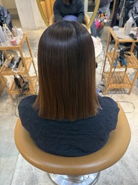 ロンド シャルム 吉祥寺(Lond charme) オリーブグレー/ボブ/顔周り/小顔/レイヤー/髪質改善/縮毛矯正