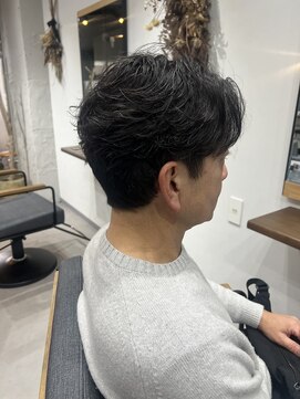 フェリスヘア(feliz hair) 刈り上げなし流しめパーマ