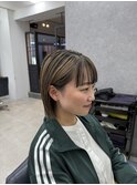お洒落ローライト♪切りっぱなしストレートボブ
