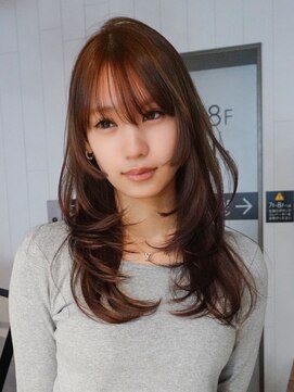 アルバム 池袋(ALBUM) 似合わせカット顔周りレイヤー大人ガーリーロング_F21411