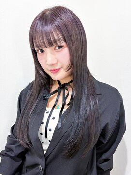 ミヨン 熊本店(miyon) 【miyon】レイヤーカット×暗髪カラー×髪質改善