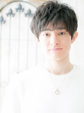 モッズヘアメン 札幌月寒店(mod's hair men) ダークアッシュくせ毛風束感ビジネスマッシュパーマq札幌月寒