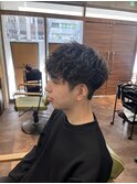 波巻きパーマスタイル