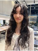 デジタルパーマ　ロングニュアンスウェーブ