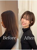 前下がりのショートスタイル