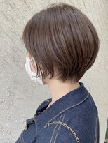 ヘアーズ ロッソ テラス(hair's ROSSO TERRACE)&nbsp;【stylist 植松】　丸みショートボブ