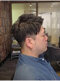 men's/メンズ/フェード/アップバング/ニュアンスパーマ