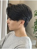MEN’S HAIR/サーフカール/刈り上げセンターパート/伊勢崎