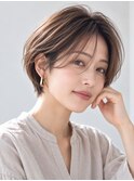 ブリーチハイライトショート髪質改善ダブルカラーレイヤーカット