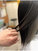 インナーカラー×アッシュグレー×美髪チャージ