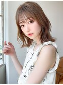 アフロートeri　ひし形ミディ　シースルーバング  薄め前髪