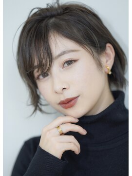 グリッター(GRITTERs) ＊大人かわいい小顔斜めバングショートボブ＊