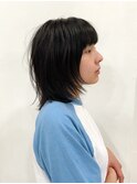 （stylist 曽我）ミディウルフボブ