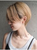 ショートカット×ひし形ショートボブ×前髪あり20代30代40代 s03