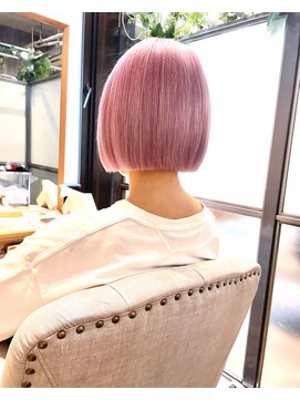 エストリア 栄店(ESTREA) ピンクベージュボブ