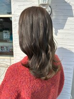 ヘアーエポック(hair epoque) くびれヘルシースタイルふんわりカールショコラアッシュ