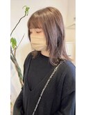 ミディアム×顔まわりレイヤーStyle♪