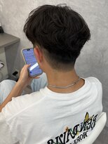 エクファフォーメン(EX-FA FOR MEN)&nbsp;カルマパーマ/ベリーショート/ダークアッシュ/ニュアンスパーマ