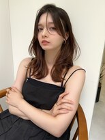 リル バイ ジルブラン(Lil by JIL BLAN) 黒髪 ボブルフ ネビージュ 小顔 ワンレン スペインカール