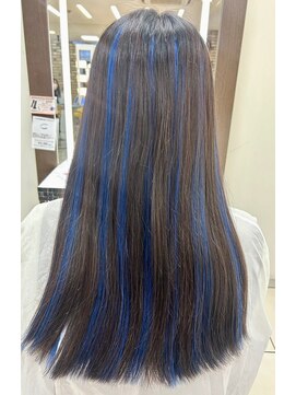 スタイル 横浜(STYLE) カット＋エクステンション/ブルーハイライト/エクステ