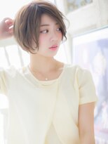 モッズ ヘア 福岡姪浜店(mod's hair)&nbsp;mod's姪浜/くすみベージュメルティカラーひし形ショートボブi