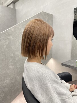 ファイブバイジエクト 堀江(FIVE by The Ect) ぱつっとボブ　切りっぱなしボブ　ヘイリーボブ　タッセルボブ