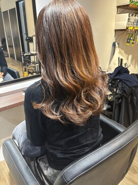 ハナビ(Hanabi) コテ巻き風パーマ