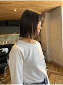 似合わせカット　切りっぱなしボブ