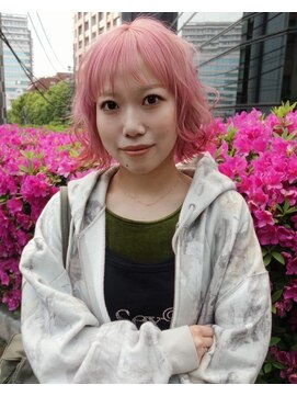 レコ 渋谷(LECO) ベビーピンクライトピンクペールカラーハイトーンケアブリーチ