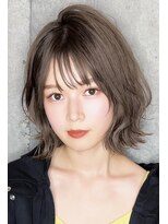 リークフー(Ree cu fuu)&nbsp;シースルーバング透明感カラーレイヤーカット春カラー