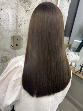 ネウィ 天王寺(newi) ブリーチ無しオリーブベージュ/ツヤ髪/透明感カラー