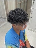くるくるプードルパーマ