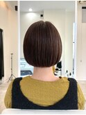 別府ショートボブ顔まわりレイヤーカット髪質改善カラー30代