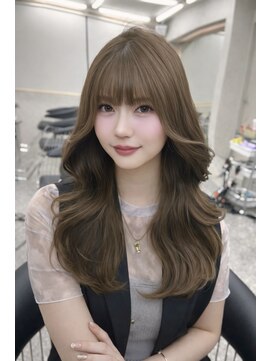 ロール 博多(Role) ブリーチなしWカラー/グレージュ/透明感/くびれ巻き/レイヤー