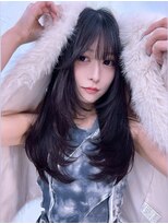 キング(K!ng)&nbsp;韓国オルチャンレイヤーカット髪質改善顔まわり前髪カット