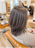 白髪ぼかしハイライト＋カット +髪質改善トリートメント