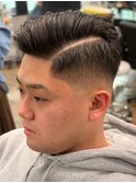 七三スキンフェードの爽やかショート◎