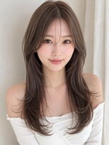 フォルテミラ(FORTE MILA)&nbsp;韓国風レイヤーカット/ミルクティーベージュ/シースルーバング