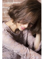 ミエルヘアービジュー(miel hair bijoux)&nbsp;大人可愛いブルージュボブ【miel hair bijoux】