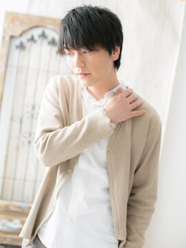 メンズヘア ビーセカンド 草加店(MENS HAIR B-2) 黒髪マッシュで爽やかさUP!無造作ショートD(草加)(メンズカット)