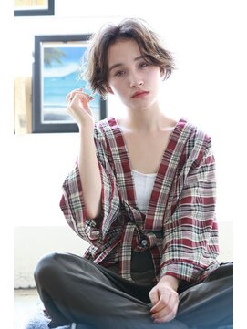 ルーク 立川(LUK) Lien☆ハンサムショート×センターパート×ローライト 立川