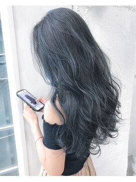 アリー 原宿 表参道(ALLY) 【ALLY阿部】インスタで大人気☆ブリーチをしないネイビーカラー