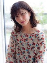 マイラ 銀座(myla)&nbsp;濡れ髪ウェットヘア艶カラー銀座大人可愛い小顔耳かけ外ハネボブ