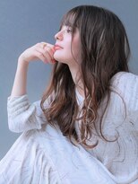 インセンス 二子玉川店(insence) 大人かわいい薄めバング/デジタルパーマ/ポイントブリーチ