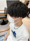 波巻きスパイラル×ツイストパーマ[メンズ]