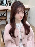 韓国前髪顔周り×美髪レイヤー[横浜/縮毛矯正/前髪縮毛矯正]